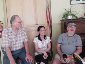 Terry, Anna and John chatting at PurdyFest #5