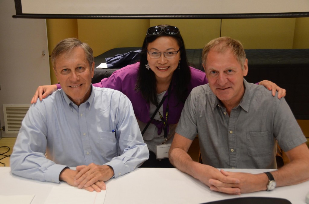 2016 West Chester Poetry Conference, with Sir Andrew Motion and Dana Gioia, photo by Gerry Cambridge